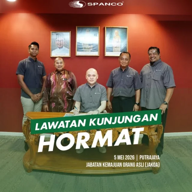 Putrajaya | 5 Mei 2026 – SPANCO Sdn Bhd telah mengadakan kunjungan hormat ke atas Ketua Pengarah Jabatan Kemajuan Orang Asli (JAKOA), Tuan Muhammad Akmal Ila bin Ahmad di Pejabat JAKOA Putrajaya.

Kunjungan yang dihadiri oleh En. Shaheeran Jalalludin, Ketua Pegawai Operasi SPANCO Sdn Bhd dan Hj. Zulkifli Abd Aziz, Ketua Operasi SPANCO Sdn Bhd ini memfokuskan kepada eksplorasi pengurusan kenderaan yang lebih efisien bagi keperluan jabatan.

Terima kasih @jakoamalaysia atas kesudian menerima kunjungan kami. Semoga hubungan ini terus diperkukuh demi kecemerlangan bersama! 🚀

#SPANCOSdnBhd #SPANCOMalaysia #JAKOA #KunjunganHormat #FleetManagement Putrajaya